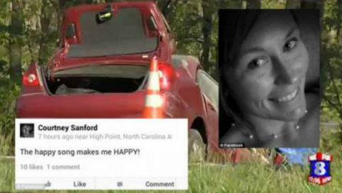 selfie car woman crash dies seconds posting courtney after sanford accident death died taking